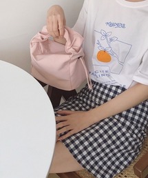 Mimma/Mimaa（ミマ）の「【emaan】シャーリング ハンドル バッグ（ハンドバッグ）」