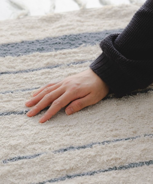 セール】『別注』JARAPA×DOORS LIVING PRODUCTS ボーダーラグ 170×240