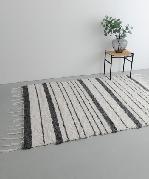 セール】『別注』JARAPA×DOORS LIVING PRODUCTS ボーダーラグ 170×240