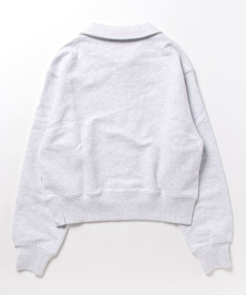 MAGPIEROBIN(マグパイロビン)の「MAGPIE ROBIN/ロゴハーフZIPスウェット 2197554(スウェット・レディース・ライトグレー/チャコール/イエロー・FREE)」の8枚目の写真