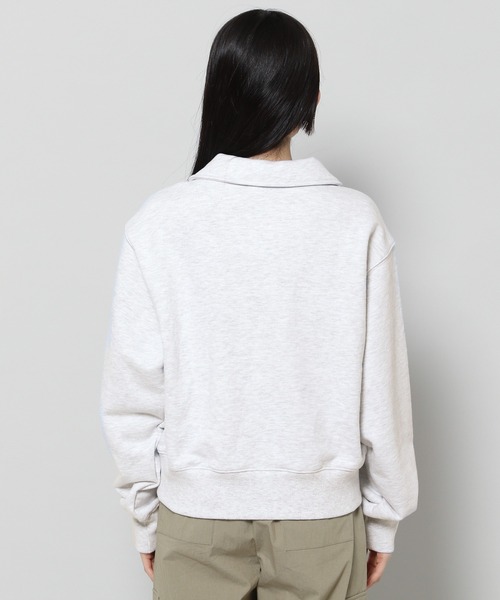 MAGPIEROBIN(マグパイロビン)の「MAGPIE ROBIN/ロゴハーフZIPスウェット 2197554(スウェット・レディース・ライトグレー/チャコール/イエロー・FREE)」の19枚目の写真