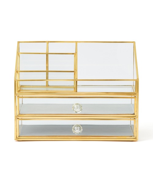 Francfranc（フランフラン）の「ガラスオーガナイザー ドロワー（収納グッズ・レディース・マルチ・FREE）」の5枚目の写真