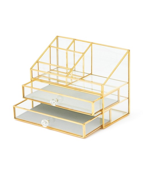 Francfranc（フランフラン）の「ガラスオーガナイザー ドロワー（収納グッズ・レディース・マルチ・FREE）」の6枚目の写真