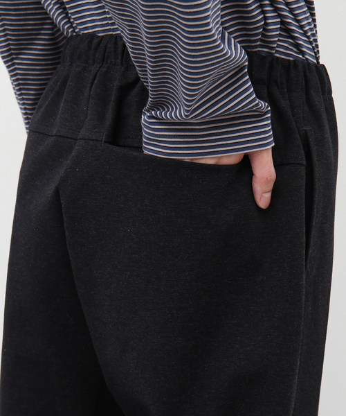 STILL BY HAND(スティルバイハンド)の「【STILL BY HAND / スティルバイハンド】ポンチイージーパンツ CS02231(スラックス・メンズ・チャコールグレー/ブラック・44/46)」の15枚目の写真