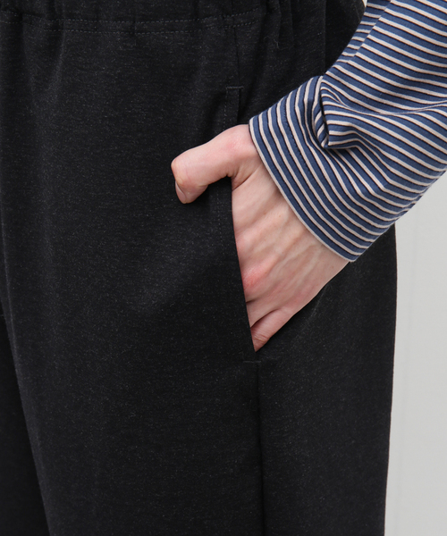 STILL BY HAND(スティルバイハンド)の「【STILL BY HAND / スティルバイハンド】ポンチイージーパンツ CS02231(スラックス・メンズ・チャコールグレー/ブラック・44/46)」の16枚目の写真