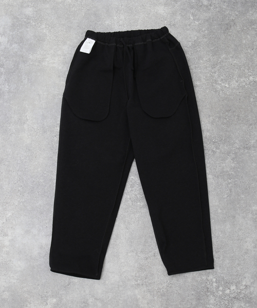 STILL BY HAND(スティルバイハンド)の「【STILL BY HAND / スティルバイハンド】ポンチイージーパンツ CS02231(スラックス・メンズ・チャコールグレー/ブラック・44/46)」の4枚目の写真