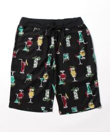 STYLEBLOCK（スタイルブロック）の「ミニ裏毛裏使いウェストリブ総柄プリントショーツ(カクテル)（スウェットパンツ）」