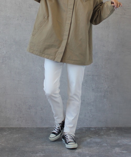 SELECT LEVERY（セレクトリベリー）の「接触冷感デニムスキニーパンツ（股下67ｃｍ）（デニムパンツ・レディース・ネイビー/ホワイト/ライトブルー/ブラック/ワンウォッシュ・MEDIUM/LARGE/X-LARGE）」の18枚目の写真