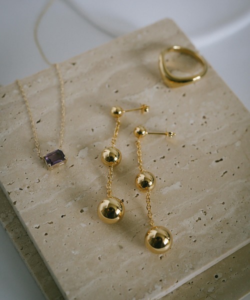 Ops.（オプス）の「ピアス 揺れる ロング シンプル シルバー925 金属アレルギー対応【BAO バオ】（ピアス（両耳用）・レディース・イエローゴールド/シルバー・ONE SIZE）」の12枚目の写真