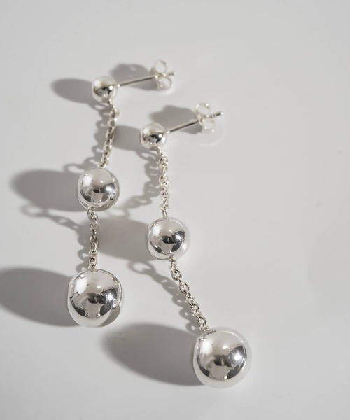 Ops.（オプス）の「ピアス 揺れる ロング シンプル シルバー925 金属アレルギー対応【BAO バオ】（ピアス（両耳用）・レディース・イエローゴールド/シルバー・ONE SIZE）」の16枚目の写真