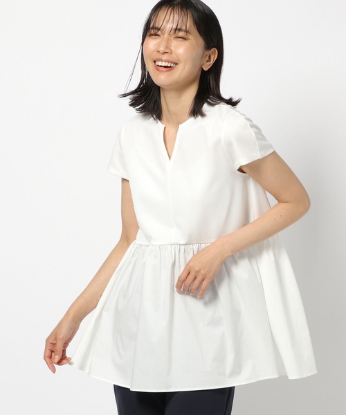 ペプラムドッキングプルオーバー