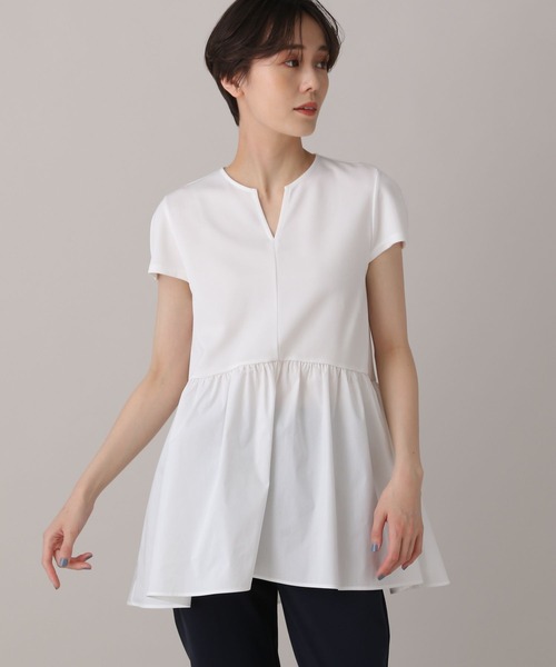 ペプラムドッキングプルオーバー