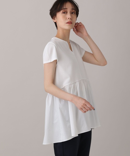 ペプラムドッキングプルオーバー