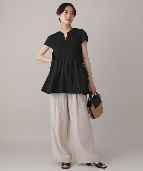 ペプラムドッキングプルオーバー