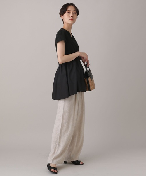 ペプラムドッキングプルオーバー