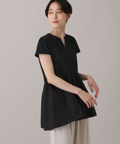 ペプラムドッキングプルオーバー