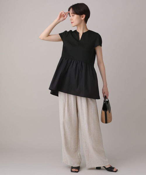 ペプラムドッキングプルオーバー