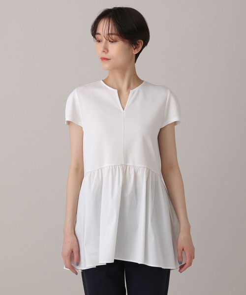 ペプラムドッキングプルオーバー