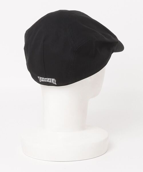 THRASHER（スラッシャー）の「THRASHER/スラッシャー ハンチング ロゴ刺繍 23TH-Z01（ハンチング/ベレー帽・メンズ・ブラック/グレー・FREE）」の3枚目の写真