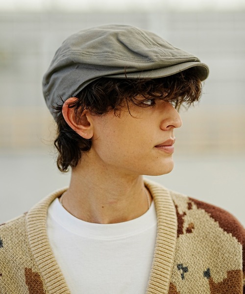 THRASHER（スラッシャー）の「THRASHER/スラッシャー ハンチング ロゴ刺繍 23TH-Z01（ハンチング/ベレー帽・メンズ・ブラック/グレー・FREE）」の2枚目の写真