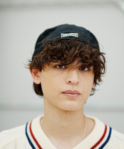 THRASHER（スラッシャー）の「THRASHER/スラッシャー ハンチング ロゴ刺繍 23TH-Z01（ハンチング/ベレー帽・メンズ・ブラック/グレー・FREE）」の9枚目の写真