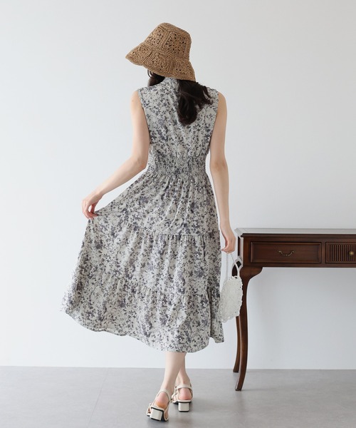 BLUEEAST（ブルーイースト）の「スタンドカラーティアードワンピース