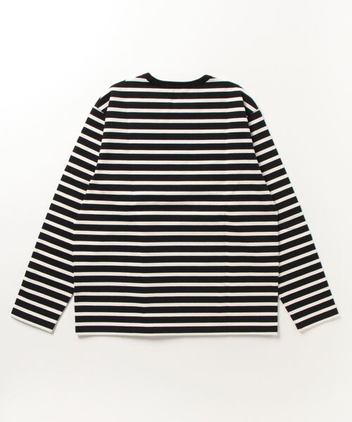 Scye（サイ）の「Scye / サイ ベーシックス：Striped Cotton Jersey T-Shirts(L.S)：5222-21723[DEA]（Tシャツ/カットソー・レディース・ブラック/ブルー系その他・40）」の21枚目の写真