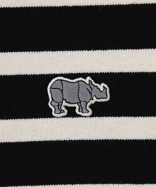 Scye（サイ）の「Scye / サイ ベーシックス：Striped Cotton Jersey T-Shirts(L.S)：5222-21723[DEA]（Tシャツ/カットソー・レディース・ブラック/ブルー系その他・40）」の6枚目の写真