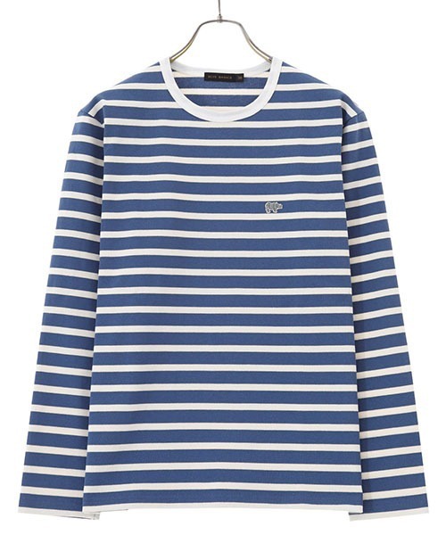 Scye（サイ）の「Scye / サイ ベーシックス：Striped Cotton Jersey T-Shirts(L.S)：5222-21723[DEA]（Tシャツ/カットソー・レディース・ブラック/ブルー系その他・40）」の17枚目の写真