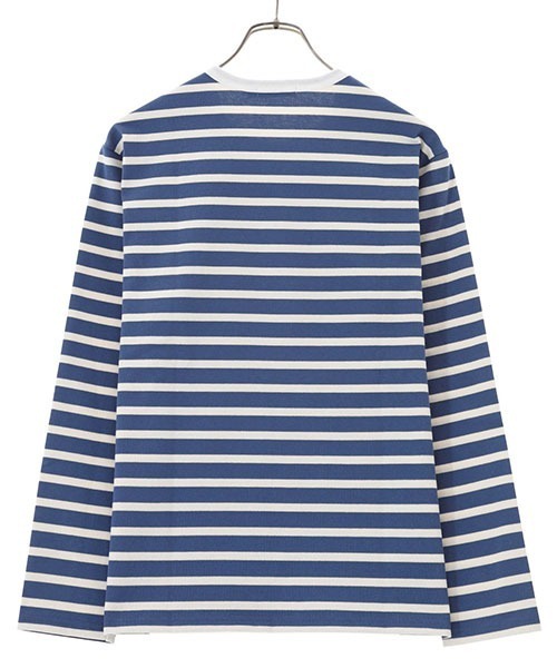 Scye（サイ）の「Scye / サイ ベーシックス：Striped Cotton Jersey T-Shirts(L.S)：5222-21723[DEA]（Tシャツ/カットソー・レディース・ブラック/ブルー系その他・40）」の16枚目の写真