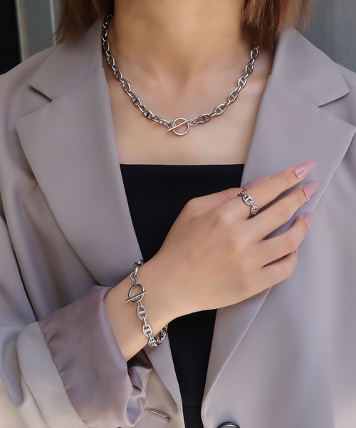blackdia ocean(ブラックダイヤオーシャン)の「blackdia ocean アンカーチェーンネックレス(ネックレス・レディース・ゴールド/シルバー/ゴールド系その他/シルバー系その他・FREE)」の5枚目の写真