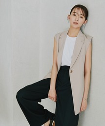 NANO universe | LB.03/メランジドライ テーラードジレ(セットアップ可)(ベスト)