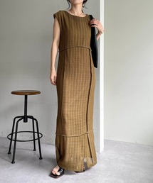 AGAWD | 〈AgAwd/アガウド〉メッシュブロッキングワンピース(ワンピース)