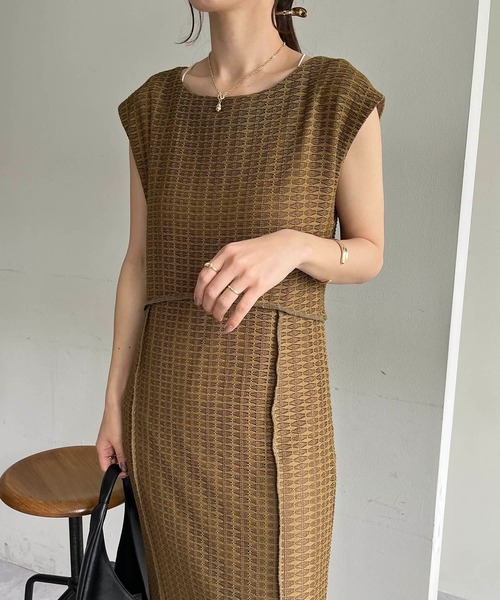 AGAWD（アガウド）の「〈AgAwd/アガウド〉メッシュブロッキングワンピース（ワンピース・レディース・ブラック/ベージュ・FREE）」の12枚目の写真