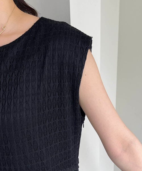 AGAWD（アガウド）の「〈AgAwd/アガウド〉メッシュブロッキングワンピース（ワンピース・レディース・ブラック/ベージュ・FREE）」の5枚目の写真