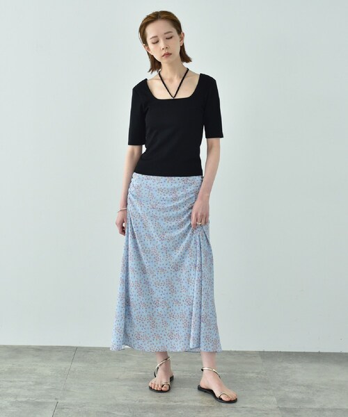 CODE A（コードエー）の「2way ribbon tops（Tシャツ/カットソー・レディース・黄緑系/ブラック・00）」の16枚目の写真