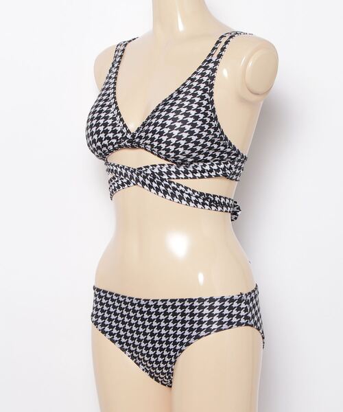 セール】千鳥柄 ビキニ 2点セット水着（水着）｜gossip