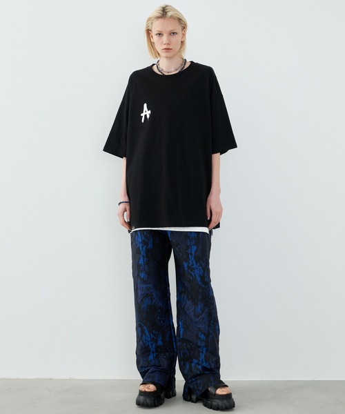 AIVER A ブラックS/SビッグTEE（Tシャツ/カットソー）｜AIVER