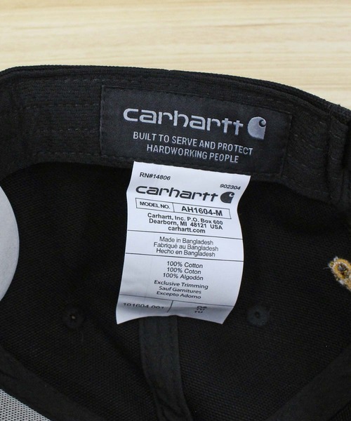 Carhartt（カーハート）の「ASHLAND CAP アッシュランド 6パネルキャップ（キャップ・メンズ・ブラック/ブラウン・ONE）」の9枚目の写真
