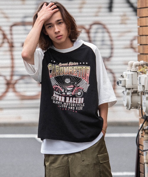 ムンガヨン着用☆ヴィンテージプリントピグメントTシャツ/RAIVE セール】《Javaジャバコラボ》トレンドのヴィンテージ感が魅力