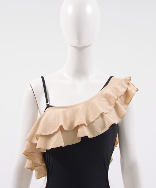 Dita Muaj.（ディータムアージュ）の「ワンショルダーオープンバックフリル 水着（水着・レディース・ブラック・M/L/XL）」の9枚目の写真