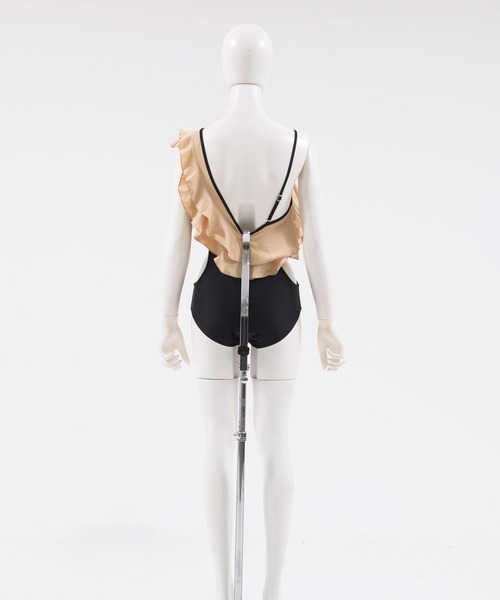 Dita Muaj.（ディータムアージュ）の「ワンショルダーオープンバックフリル 水着（水着・レディース・ブラック・M/L/XL）」の11枚目の写真