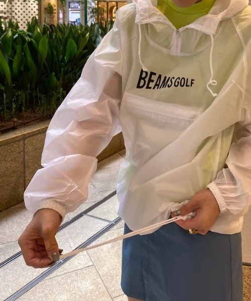 UNISEX〉BEAMS GOLF / パッカブル レイン アノラック パーカー