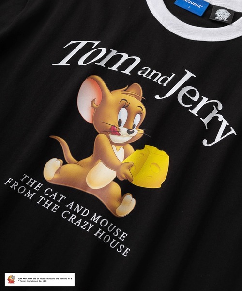 Tom&Jerry(トムアンドジェリー)の「【TOM&JERRY/トムとジェリー】ビッグフォト 3Dタッチ レトロデザイン ビッグシルエット リンガー半袖Tシャツ/ オーバーサイズ(Tシャツ/カットソー・レディース・ブルー/ホワイト×レッド/ホワイト×ブラック/ブラック×ホワイト・S/M/L/XL)」の8枚目の写真