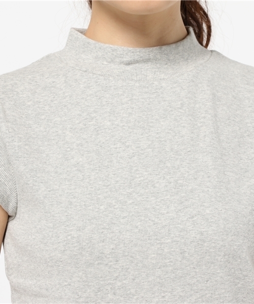 Chico（チコ）の「テレコハイネックフレンチT（Tシャツ/カットソー・レディース・モスグリーン/ホワイト/グレー・FREE）」の10枚目の写真