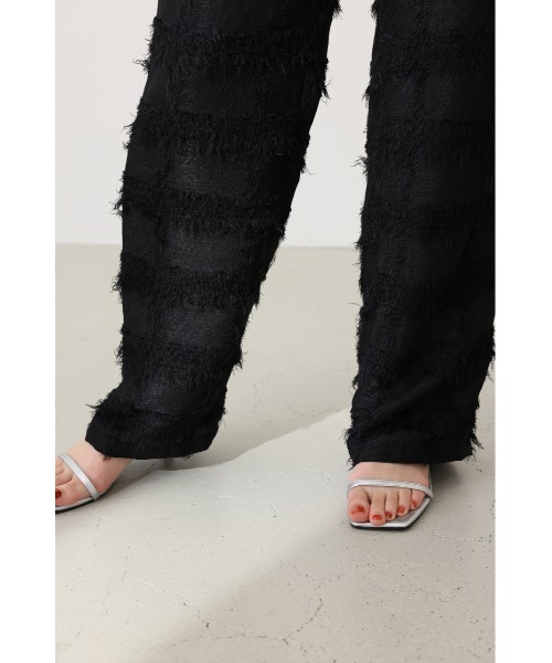 セール】カットジャガードワイドパンツ（その他パンツ）｜crie