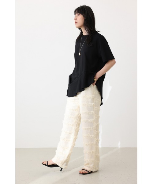 セール】カットジャガードワイドパンツ（その他パンツ）｜crie