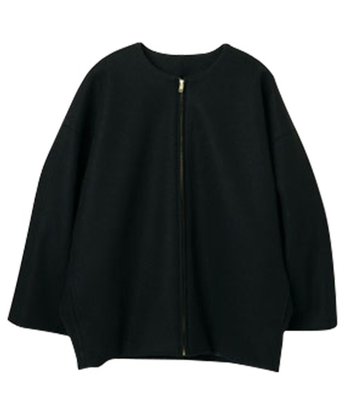 RANAN（ラナン）の「ウールライクコクーンシルエットコート（その他アウター・レディース・ベージュ系1/ブルー/ブラック・L/LL/M）」の9枚目の写真