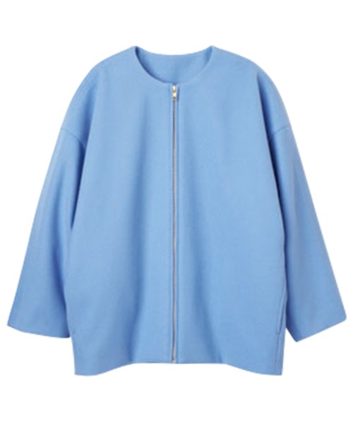 RANAN（ラナン）の「ウールライクコクーンシルエットコート（その他アウター・レディース・ベージュ系1/ブルー/ブラック・L/LL/M）」の22枚目の写真