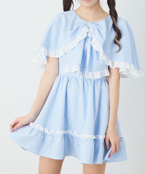 リボン風ケープOP（ワンピース）｜Jamie エーエヌケー（ジェイミーエーエヌケー）